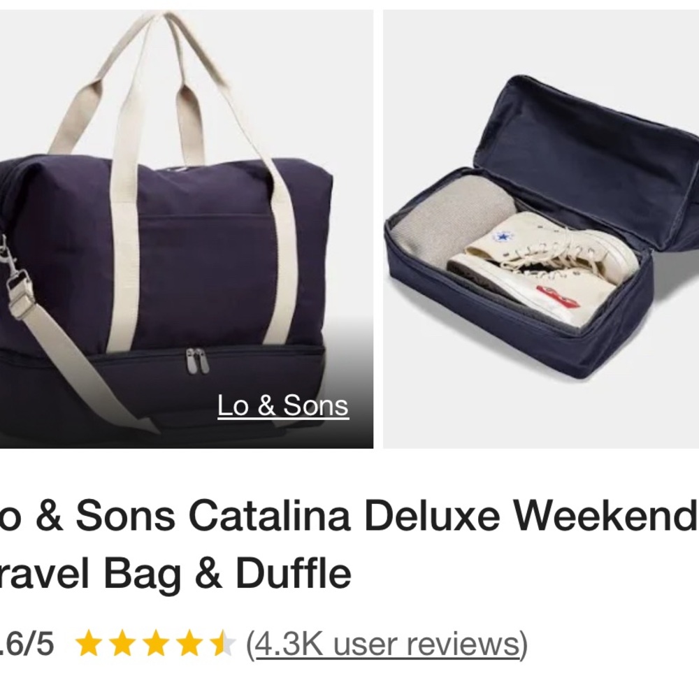 Lo&Sons large weekend bag